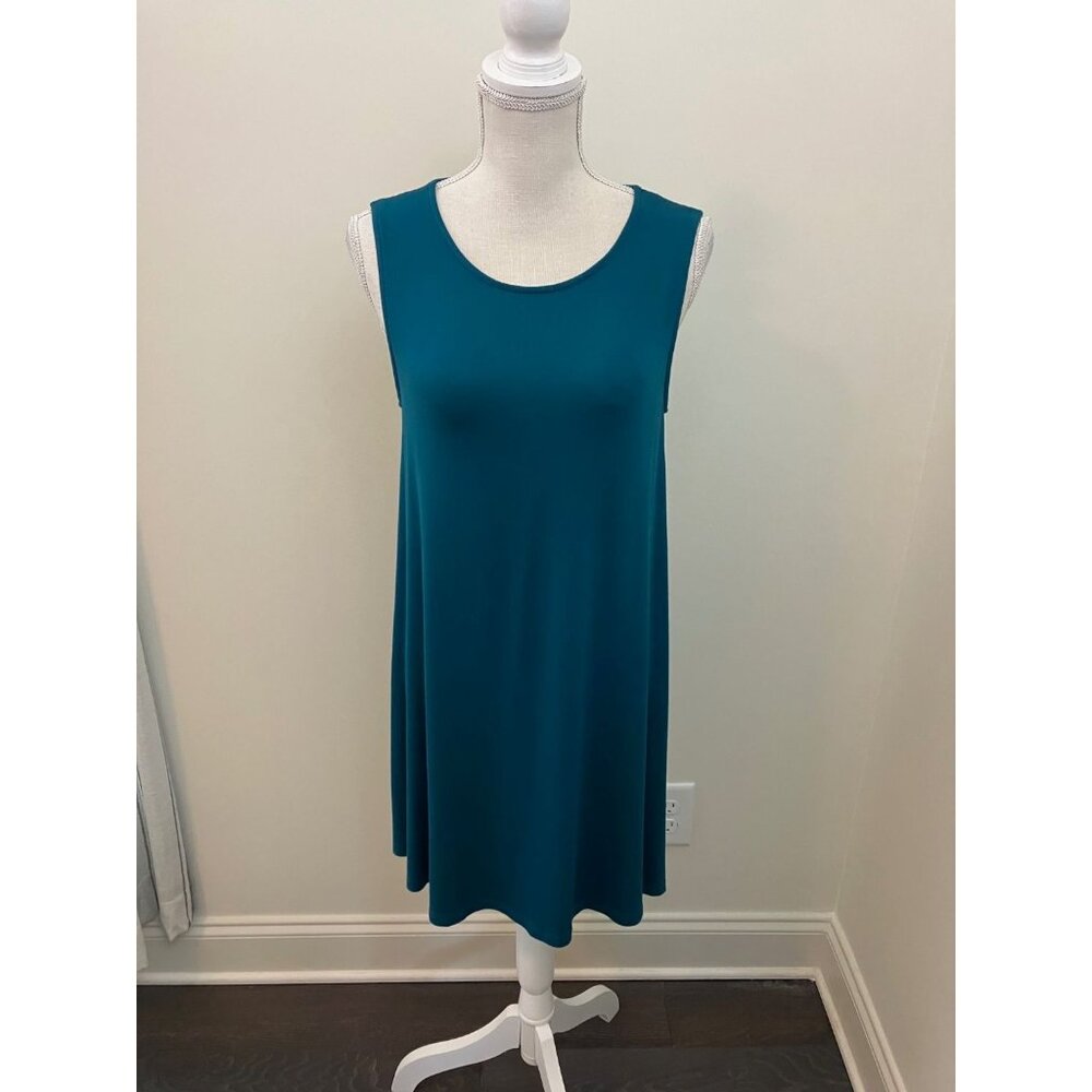 Everly Sleeveless Blue Green Dress Size Small